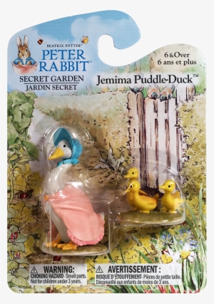 Peter Rabbit Secret Garden Small Figurine Jemima Puddle - Christmas Tale Of Peter Rabbit Book