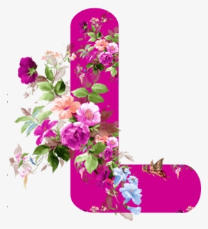 Alfabeto Pink Flores Png - Blindada Por Deus Alfabeto Pink Flores Png