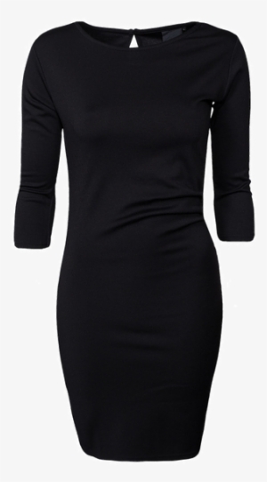 Vestido Negro Con Cintura Ceñida - Damsel In A Dress Limited