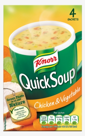 Knorr Quick Soup Chicken Vegetable 4 Sachets 56g - Knorr Chicken And Vegetable Soup