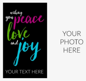 Modern Peace Love And Joy Example - Photograph
