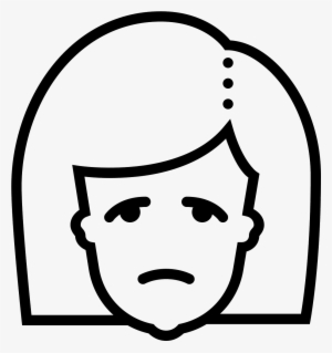 Mujer Triste Icon - Virtual Assistant Icon