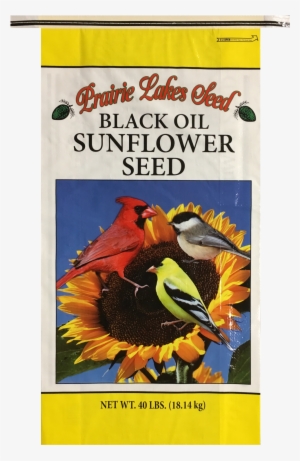 Prairie Lakes Seed Black Oil Sunflower Wild Bird Food, - Black Oil Sunflower Wild Bird Food - 50 Lb