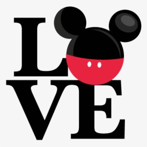 Love Mouse Boy Title Svg Scrapbook Cut File Cute Clipart - Disney Letter Svg Files For Cricut Free