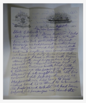 Letter To Charles Holbrook - Letter