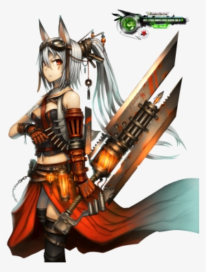 Fantasia-gia Warrior 0taku Render Service Artist Unknown - Badass Anime Weapon Girls