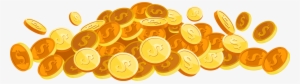 Smg Gaming Coin - Gold Coins Vector Png