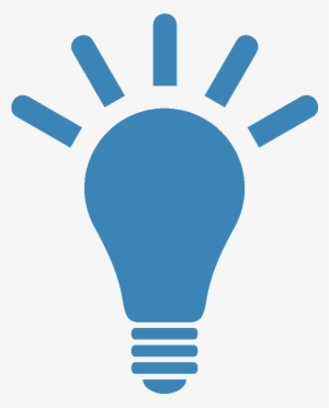 Light Bulb Icon - Idea Icono Png Blanco