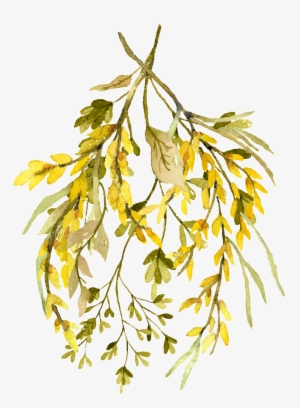Watercolor Leaf Png - Rustikaler Wildblumewatercolor, Der Save The Date Karte