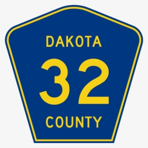 Free Vector Highway Sign Dakota County Route 32 Clip - Alabama County Road Sign
