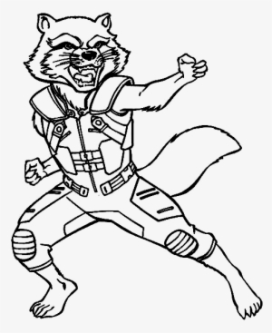 Guardianes-galaxia - Rocket Guardians Of The Galaxy Coloring Pages