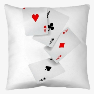 Playing Cards Four Aces Poker Hand Pillow Cover • Pixers® - Playing Cards Transparent Background