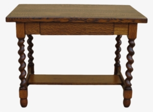 Library Table Antique Furniture - Vintage Wood Table Png