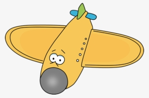 Cartoon Airplane Clip Art - Crashed Propeller Plane Clip Art