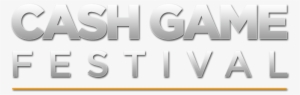 Special 6 Plus Hold'em Poker Hand Ranking Applies - Cash Game Festival Logo