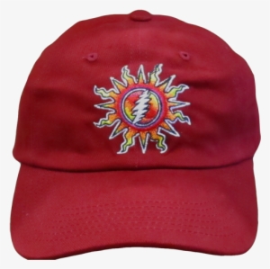 Grateful Daed Sunshine Lightning Embroiderd Ball Cap - Grateful Dead Sunshine Daydream Embroidered Baseball