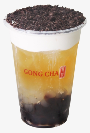Panda Milk Foam Green Tea W/ Oreo - Gong Cha Milk Foam Green Tea