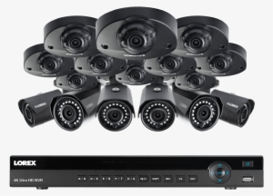 16 Channel Ip Camera System Featuring Six 2k Bullets