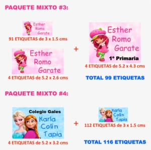 Etiq Utiles Escolares Mixto