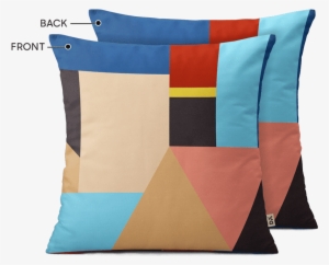 Dailyobjects Abstract Geometrical Shapes 16" Cushion - Patchwork