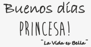 Buenos Días Frases - Calligraphy