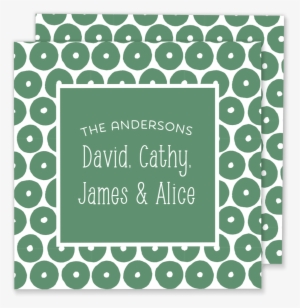 Dotted Family Calling Card - Greeting Card