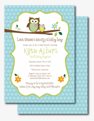 Owl Themed Baby Shower Invitations 2 - Baby Shower