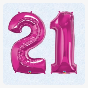 Balloons And Party Supplies - Number 2 Foil Balloon, Magenta