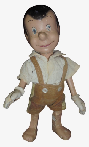 Vintage Disney Pinocchio Composition Doll In Poor Condition - Cartoon