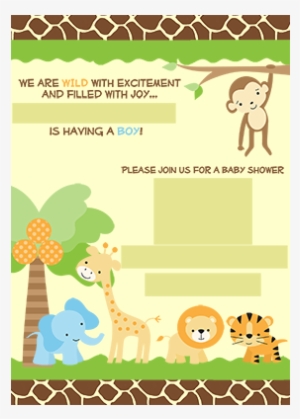 Error Message - Baby Shower Invitations Animal Blank