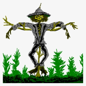 Free Scary Zombie Style Scarecrow Clip Art - Scary Scarecrow Clipart