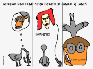 Redhead Genie Comic Strip Created By Jamaal R James