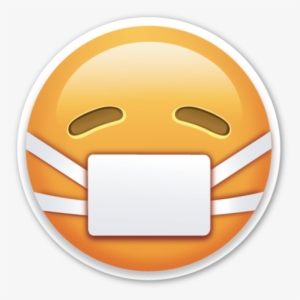 Puke Emoticon - Medical Mask Emoji Png