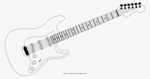 Dibujo De Guitarra Eléctrica Para Colorear - Dibujo De Guitarra Electrica Para Colorear
