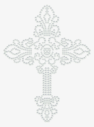 Cstar Motif Cool Cross Logo With Rhinestone Combination - Doily
