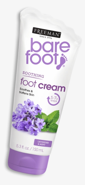 Soothing Foot Cream Lavender & Mint - Freeman Bare Foot Cream Lavender + Mint 5.3 Oz