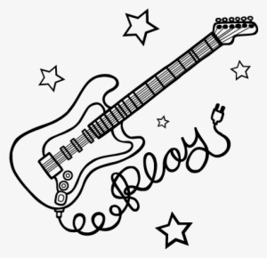 Desenho De Guitarra De Eva
