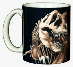 T-rex Skeleton Ceramic Mug - T-rex Skelton 330ml Ceramic Coffee Mug