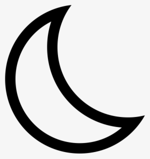 Ios Moon Outline - Imagen De Una Media Luna