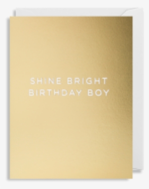 Shine Bright Birthday Boy Card - Wood
