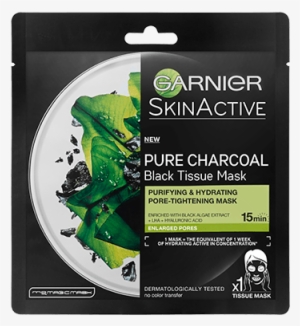 Product Palgaemask Large Garnier Charcoal And Algae - Garnier Charcoal Sheet Mask