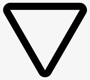 The Icon Is An Upside Down Equilateral Triangle - Yield Sign