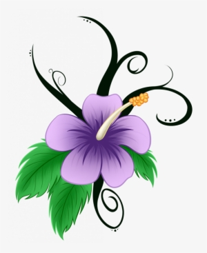 Tremendous Hawaiian Flowers Cartoon Flower Clip Art - Clipart Of Hawaii Flowers