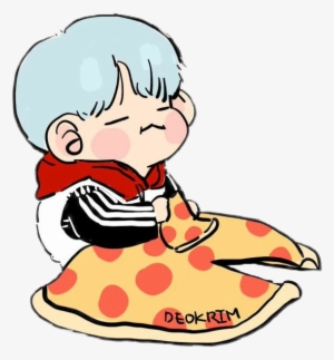 Pizza Bts Yoongi Bts Chibi Kawaii Bagtansonyeondan - Bts Chibi