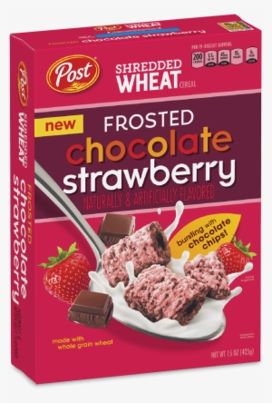 Post Shredded Wheat Frosted Chocolate Strawberry Cereal - Chocolate Strawberry Shredded Wheat