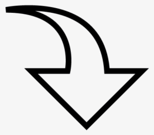 Curved Dotted Arrow Png Download - Curved Arrow Pointing Down