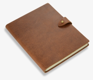 Rustic Leather Lined Notebook - Pavement