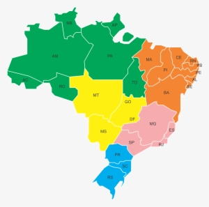 Mapa Do Brasil Png Grande - Brazil