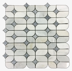 Starlight Pearl White With Pacific Gray Polished - Tile