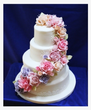 Floral Wedding Cakes And Handmade Sugar Roses - Wedding Cake